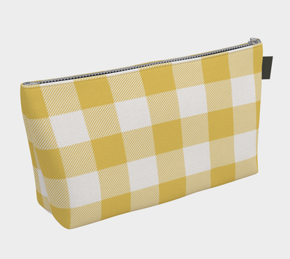 Kappa Alpha Theta Personalized Gingham Makeup Bag