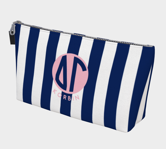 Delta Gamma Monogram Personalized Makeup Bag