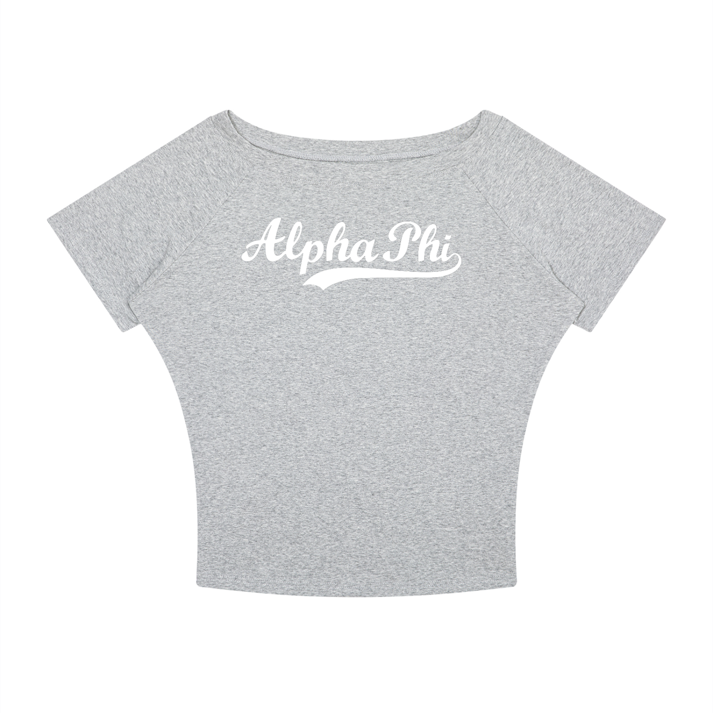 Alpha Phi Off the Shoulder Tee