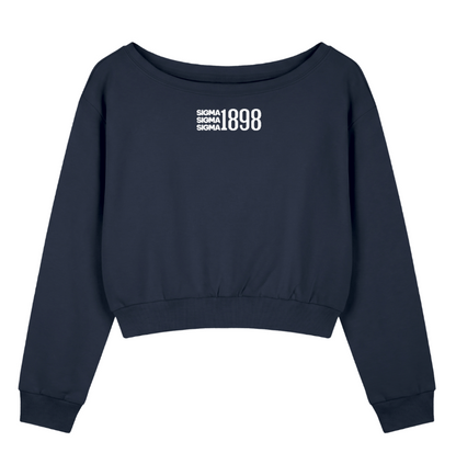 Tri Sigma 1898 Off The Shoulder Sweatshirt
