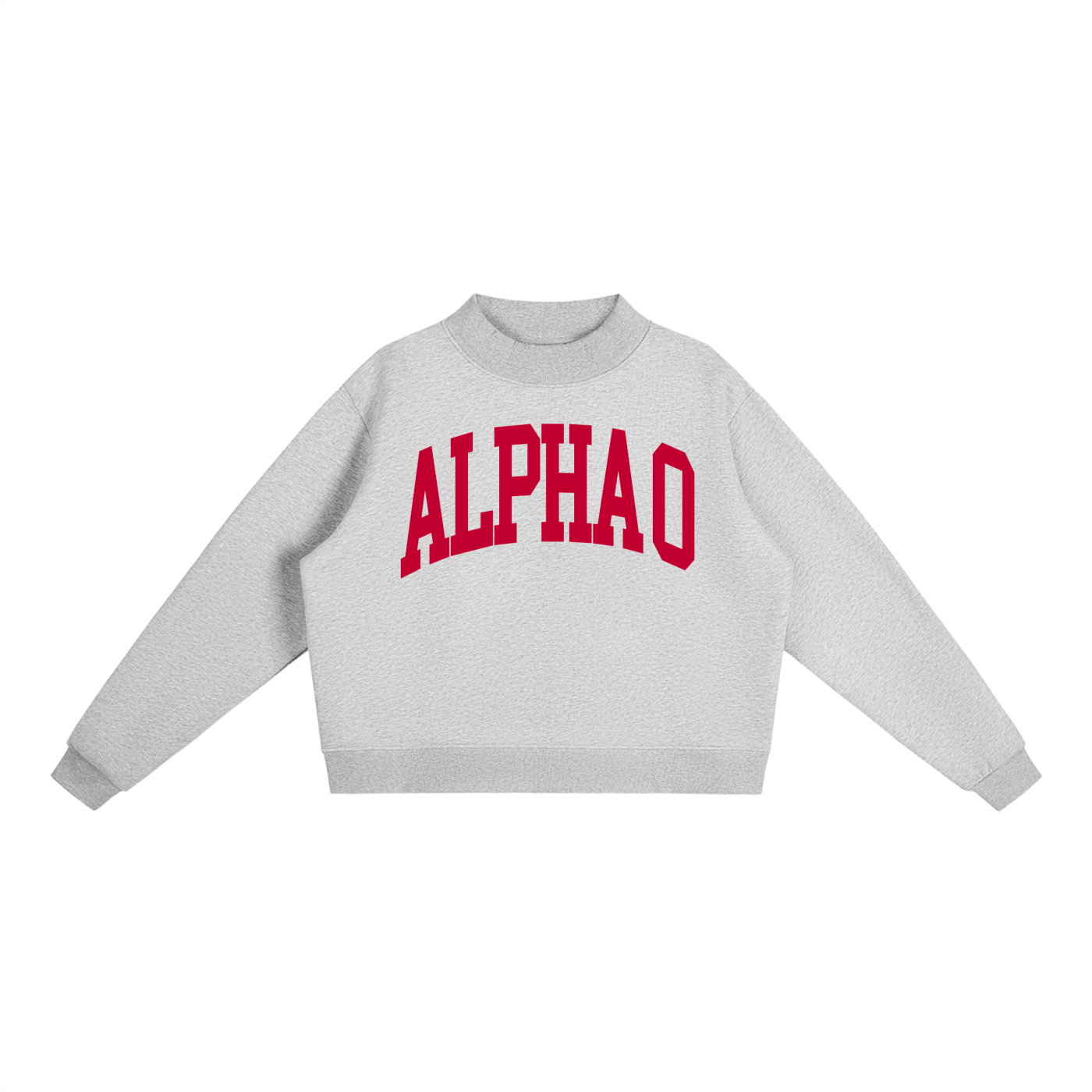 Alpha Omicron Pi Big Mock Neck Sweatshirt - Ivy Society
