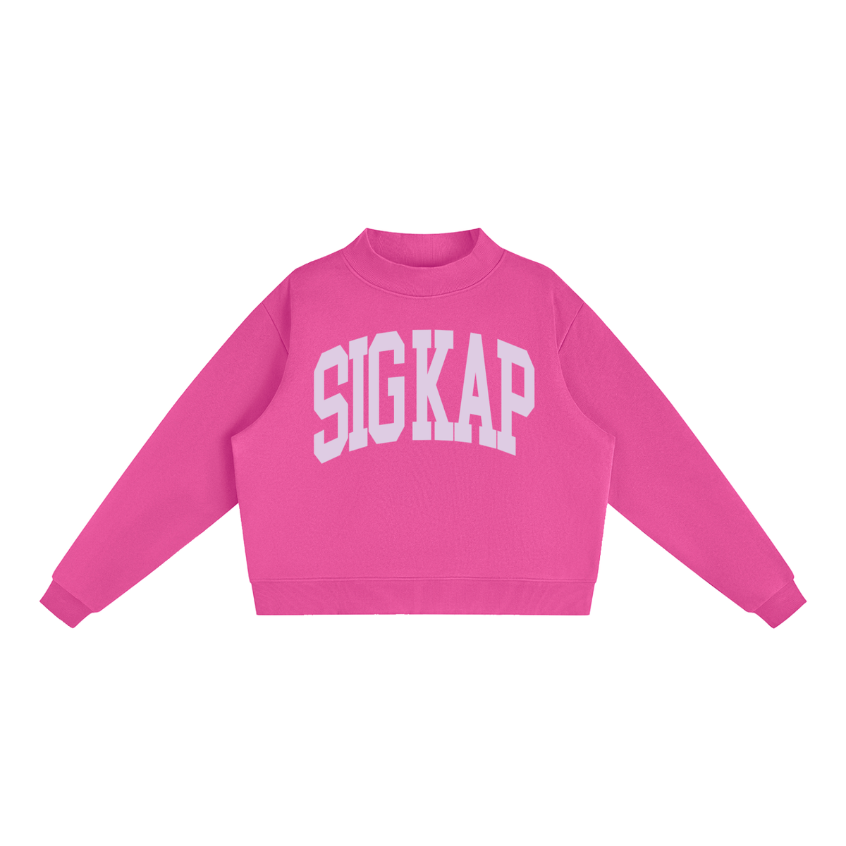 Sigma Kappa Big Mock Neck Sweatshirt