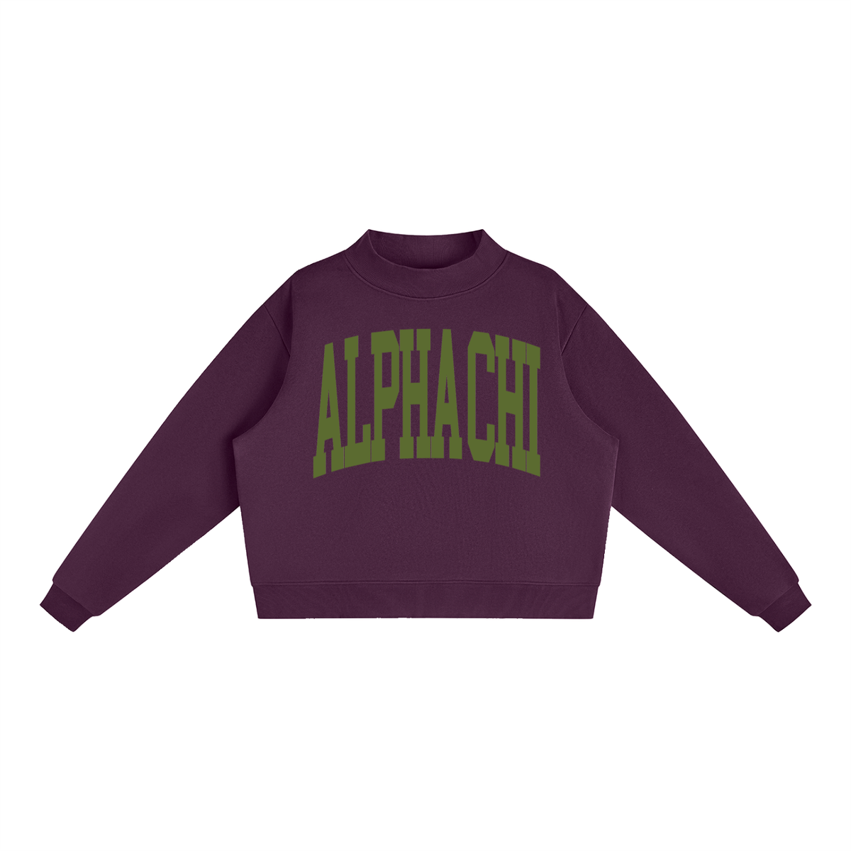 Alpha Chi Omega Big Mock Neck Sweatshirt