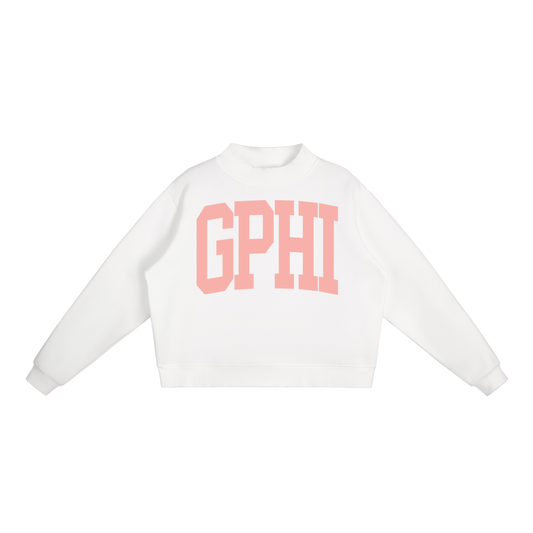 Gamma Phi Beta Big Mock Neck Sweatshirt - Ivy Society