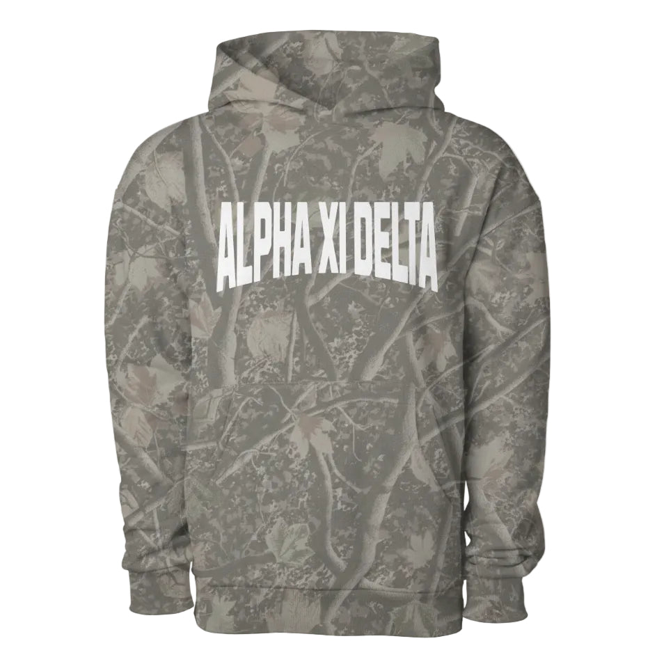 Alpha Xi Delta Camo Heavyweight Hoodie
