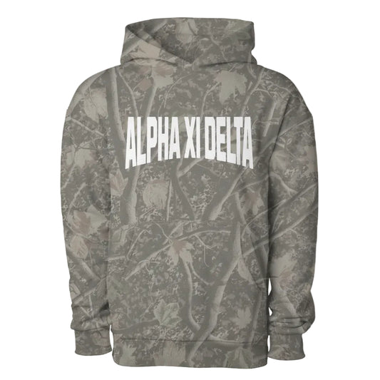 Alpha Xi Delta Camo Heavyweight Hoodie