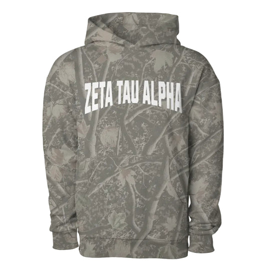 Zeta Tau Alpha Camo Heavyweight Hoodie