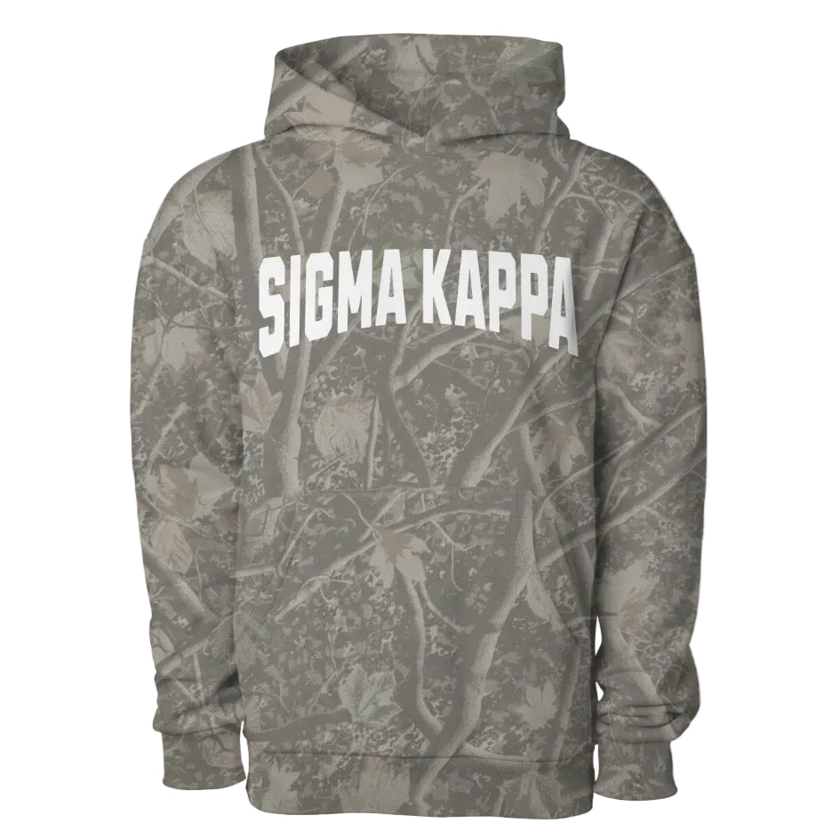 Sigma Kappa Camo Heavyweight Hoodie