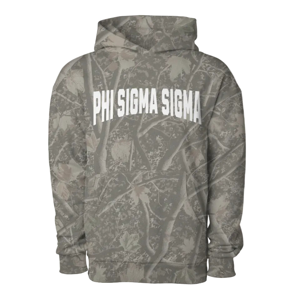 Phi Sigma Sigma Camo Heavyweight Hoodie