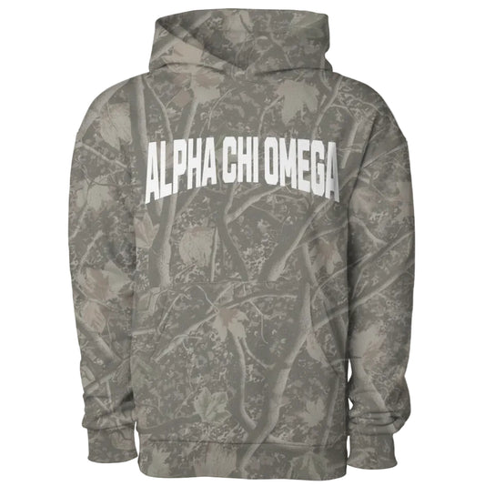Alpha Chi Omega Camo Heavyweight Hoodie