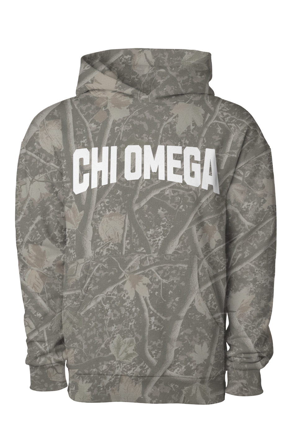 Chi Omega Camo Heavyweight Hoodie