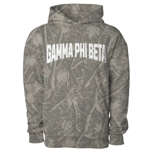 Gamma Phi Beta Camo Heavyweight Hoodie