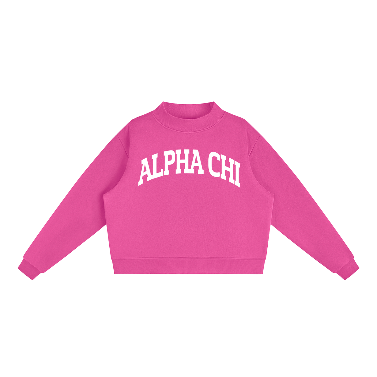 Alpha Chi Omega Mock Neck Sweatshirt