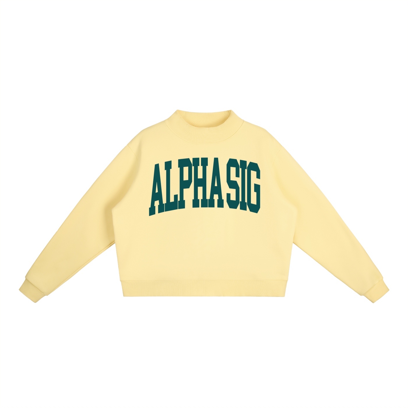 Alpha Sigma Alpha Big Mock Neck Sweatshirt - Ivy Society