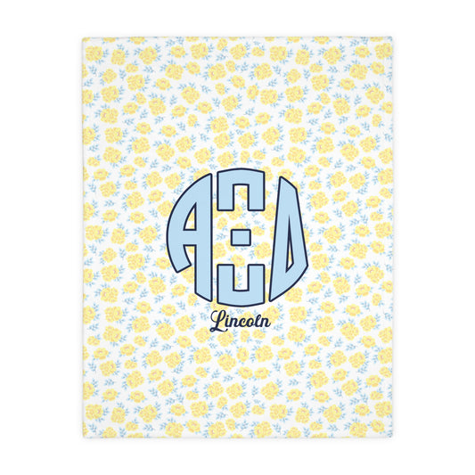 Alpha Xi Delta Double Sided Personalized Fleece Blanket - Ivy Society