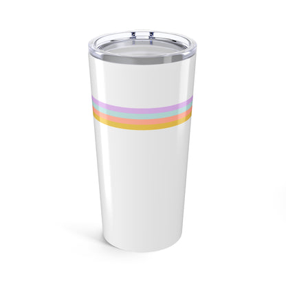 Kappa Alpha Theta Retro Stripe Personalized Tumbler - Ivy Society