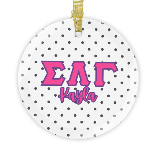 Sigma Lambda Gamma Personalized Ornament - Ivy Society