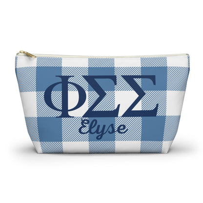Phi Sigma Sigma Personalized Makeup Bag - Ivy Society