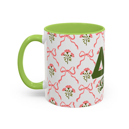 Delta Zeta Personalized Flower Mug