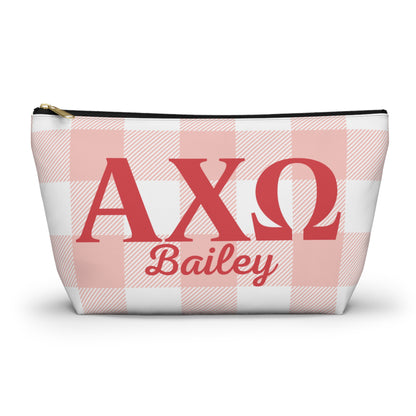 Alpha Chi Omega Personalized Makeup Bag