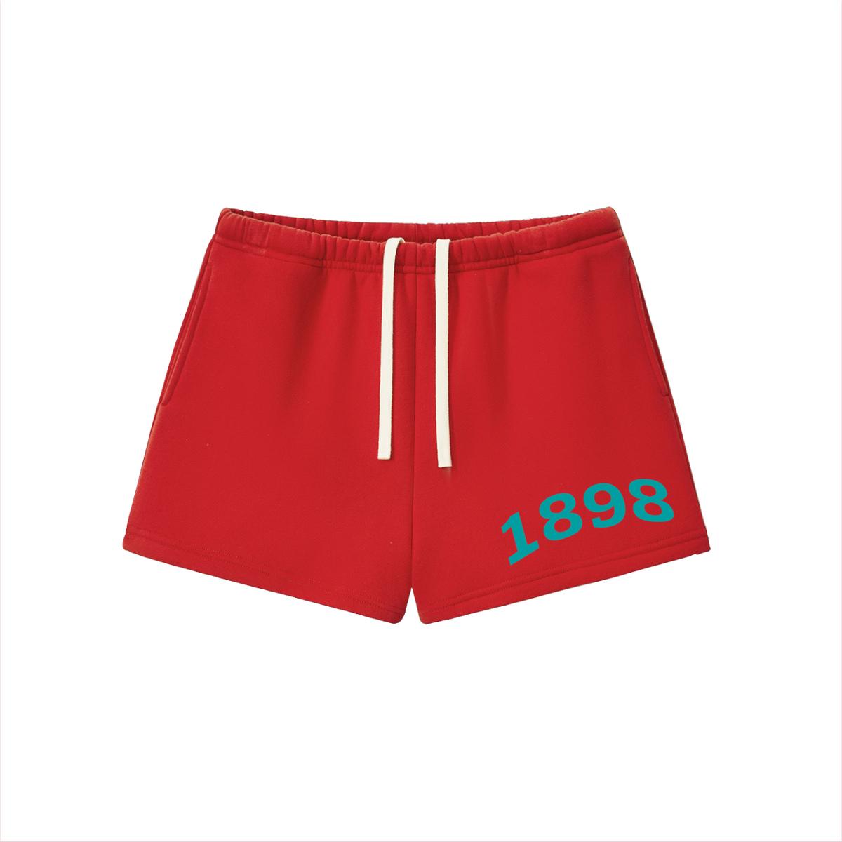 Zeta Tau Alpha Turquoise Fleece Drawstring Shorts