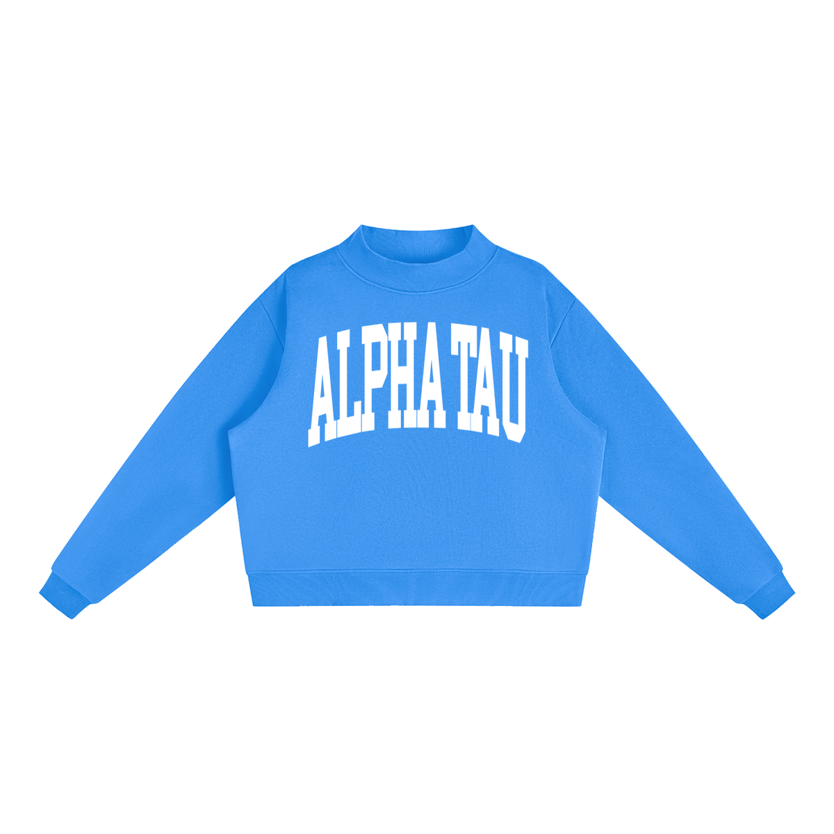 Alpha Sigma Tau Mock Neck Sweatshirt