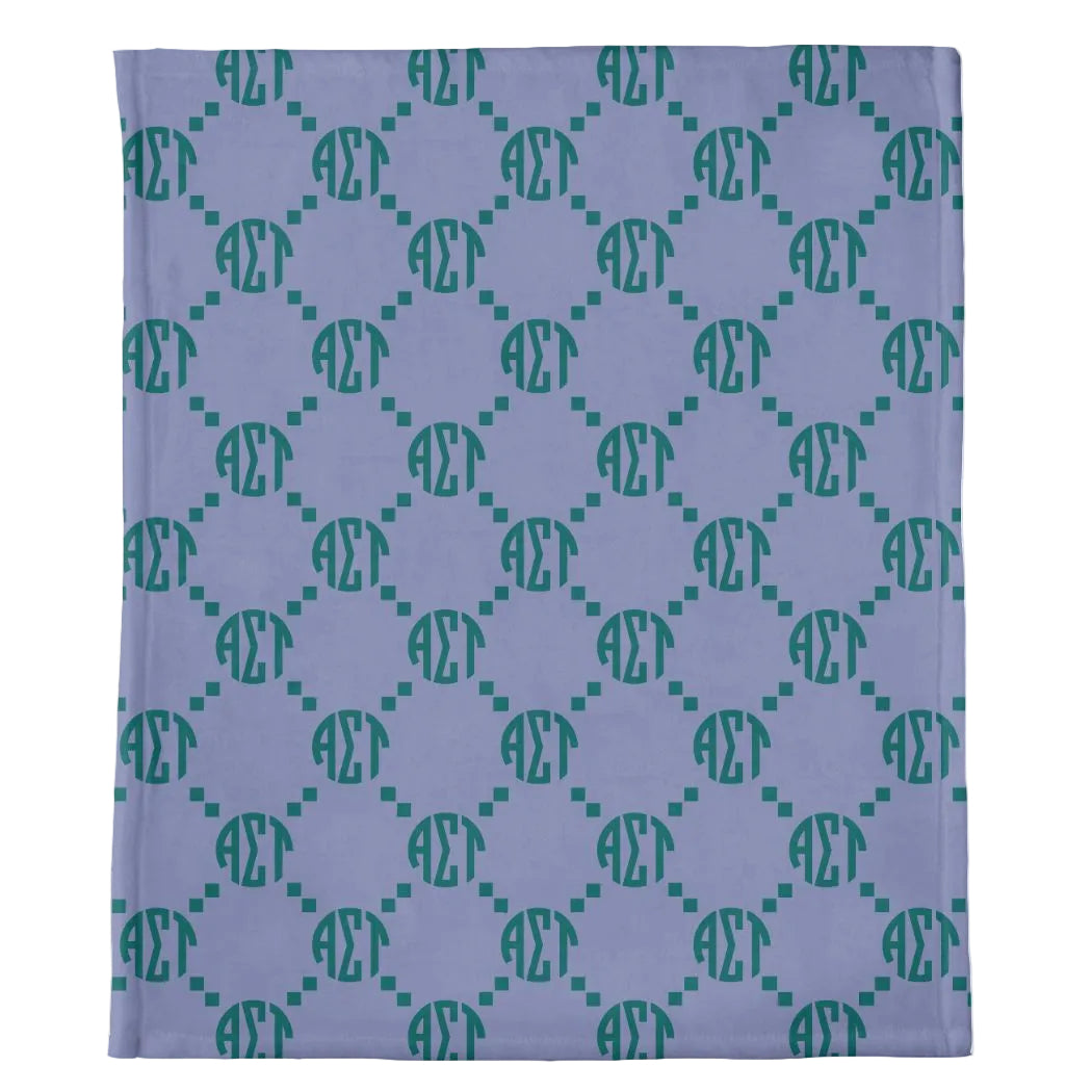 Alpha Sigma Tau Print Blanket - Ivy Society