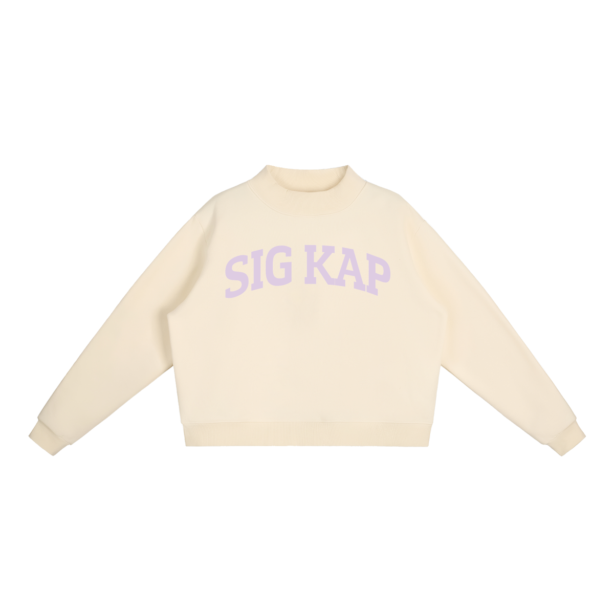 Sigma Kappa Purple Mock Neck Sweatshirt