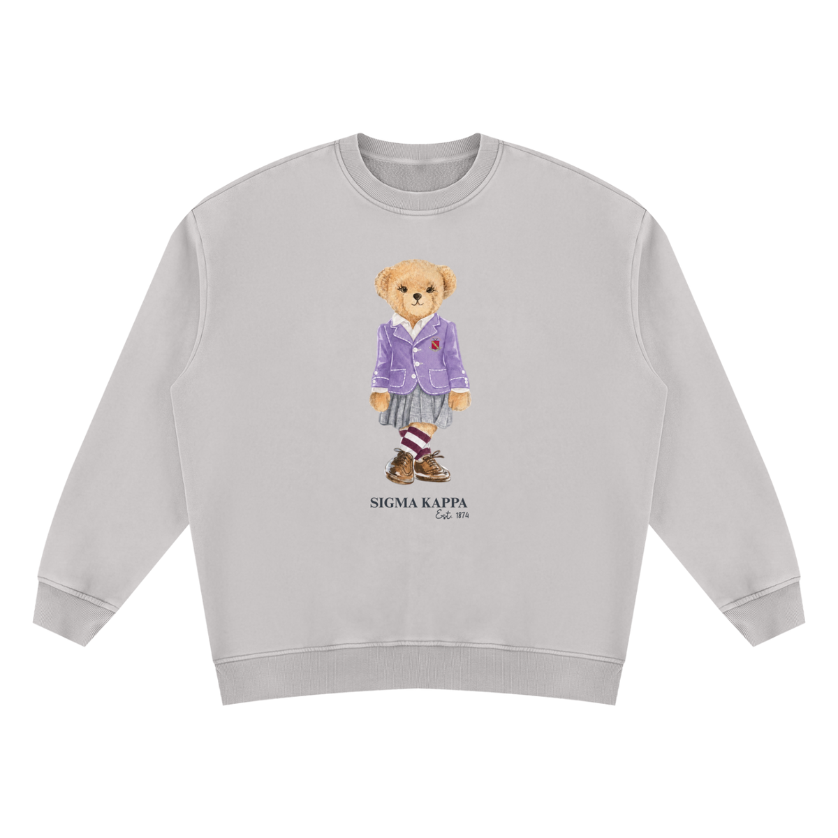 Sigma Kappa Sorority Bear Vintage Wash Sweatshirt