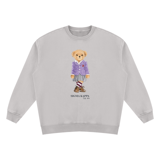 Sigma Kappa Sorority Bear Vintage Wash Sweatshirt - Ivy Society