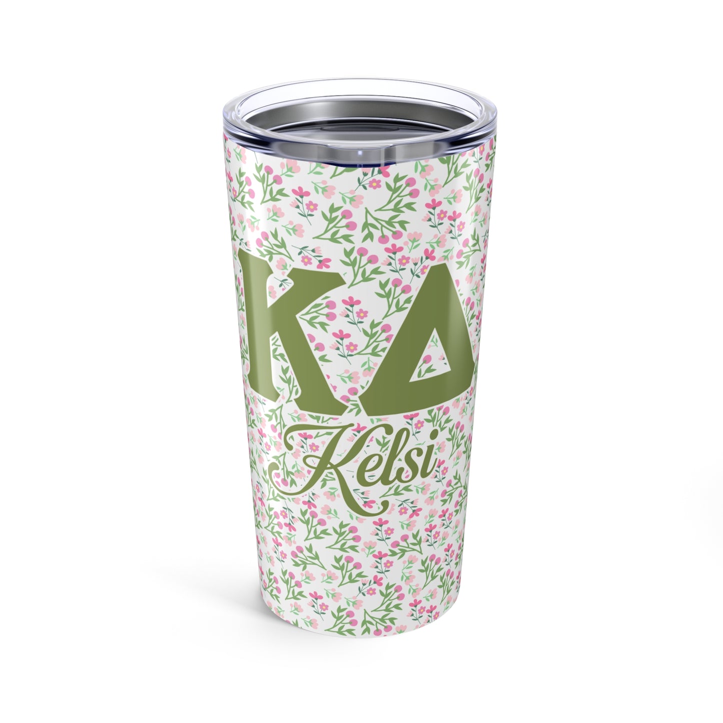 Kappa Delta Personalized Floral Tumbler