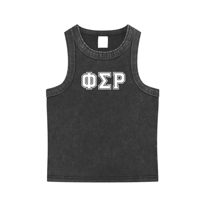 Phi Sigma Rho Letters Tank Top - Ivy Society