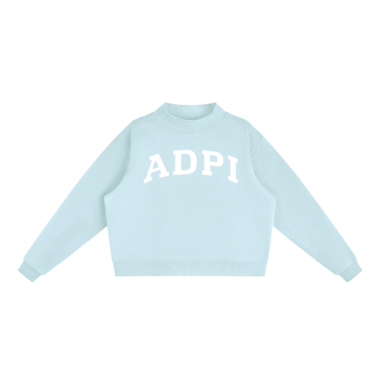Alpha Delta Pi Mock Neck Sweatshirt - Ivy Society