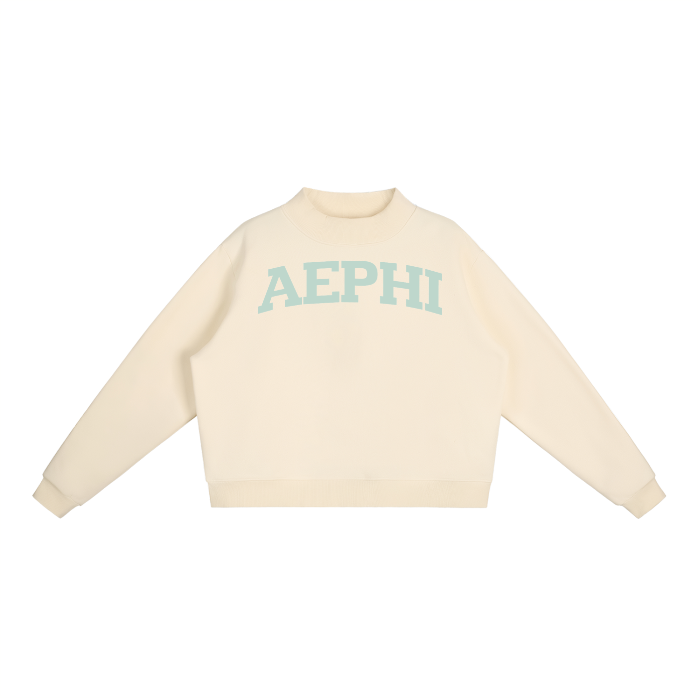 Green Alpha Epsilon Phi Mock Neck Sweatshirt