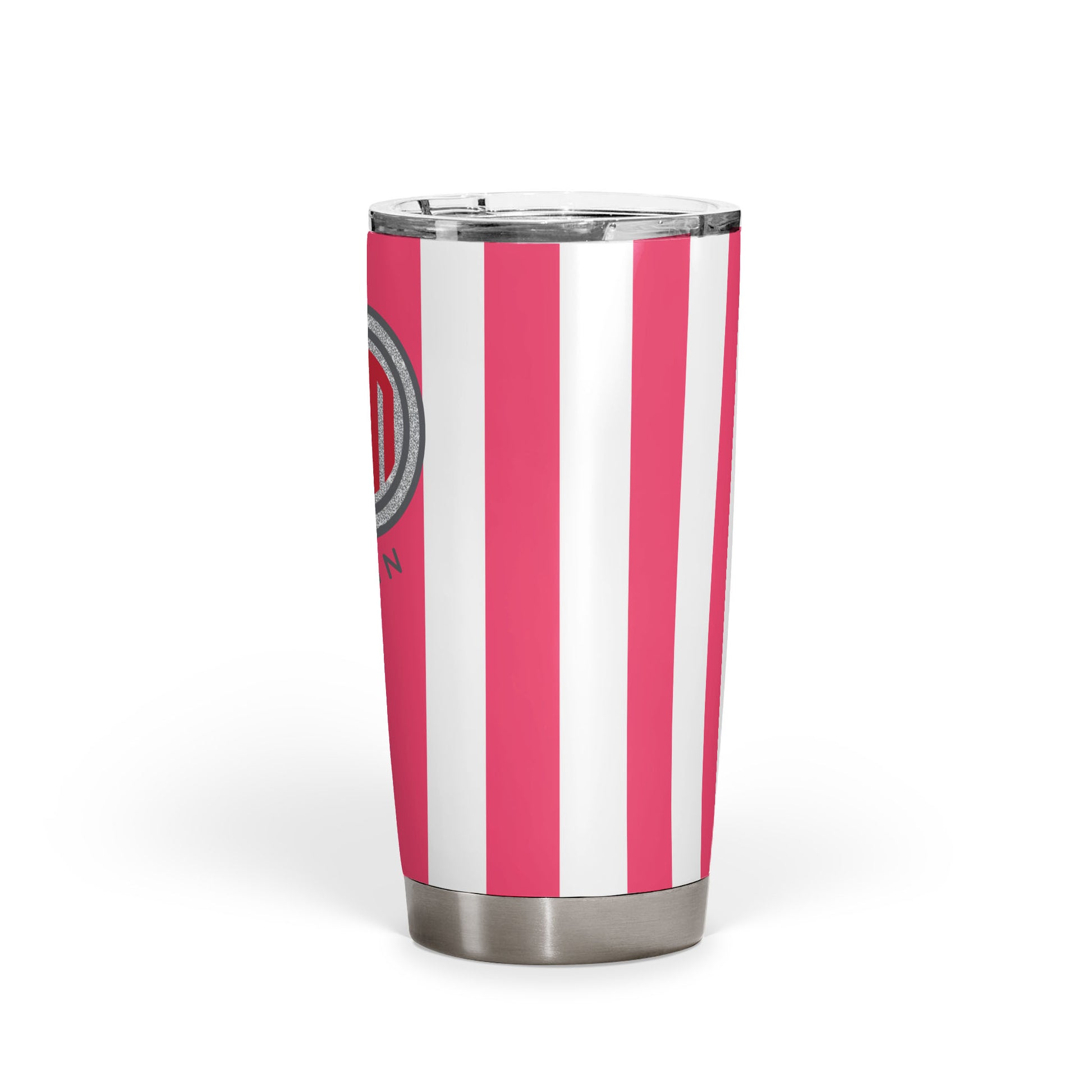 Alpha Omicron Pi Personalized Striped Tumbler - Ivy Society