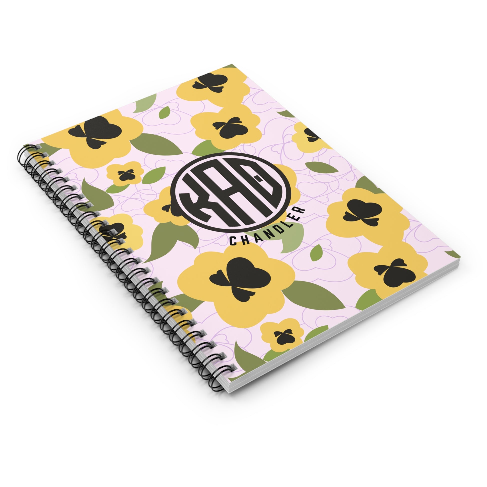 Kappa Alpha Theta Personalized Flower Notebook - Ivy Society