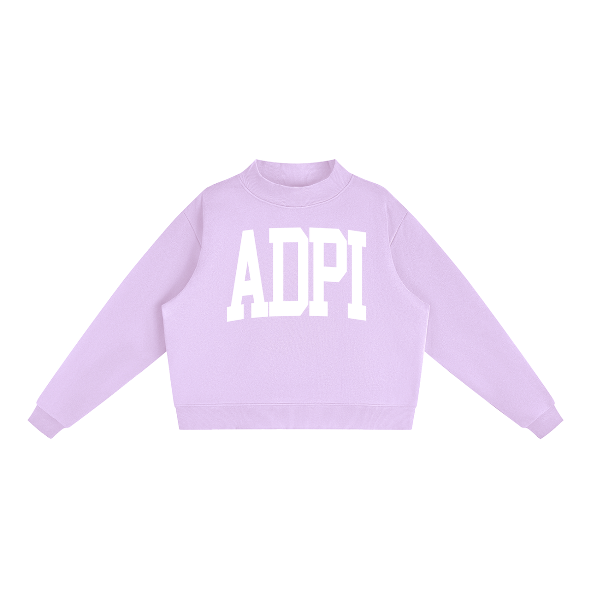 Alpha Delta Pi Big Letters Mock Neck Sweatshirt