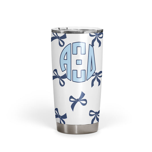 Alpha Xi Delta Monogram Bow Tumbler - Ivy Society