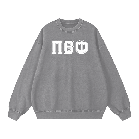 Pi Beta Phi Letters Oversized Sweatshirt - Ivy Society