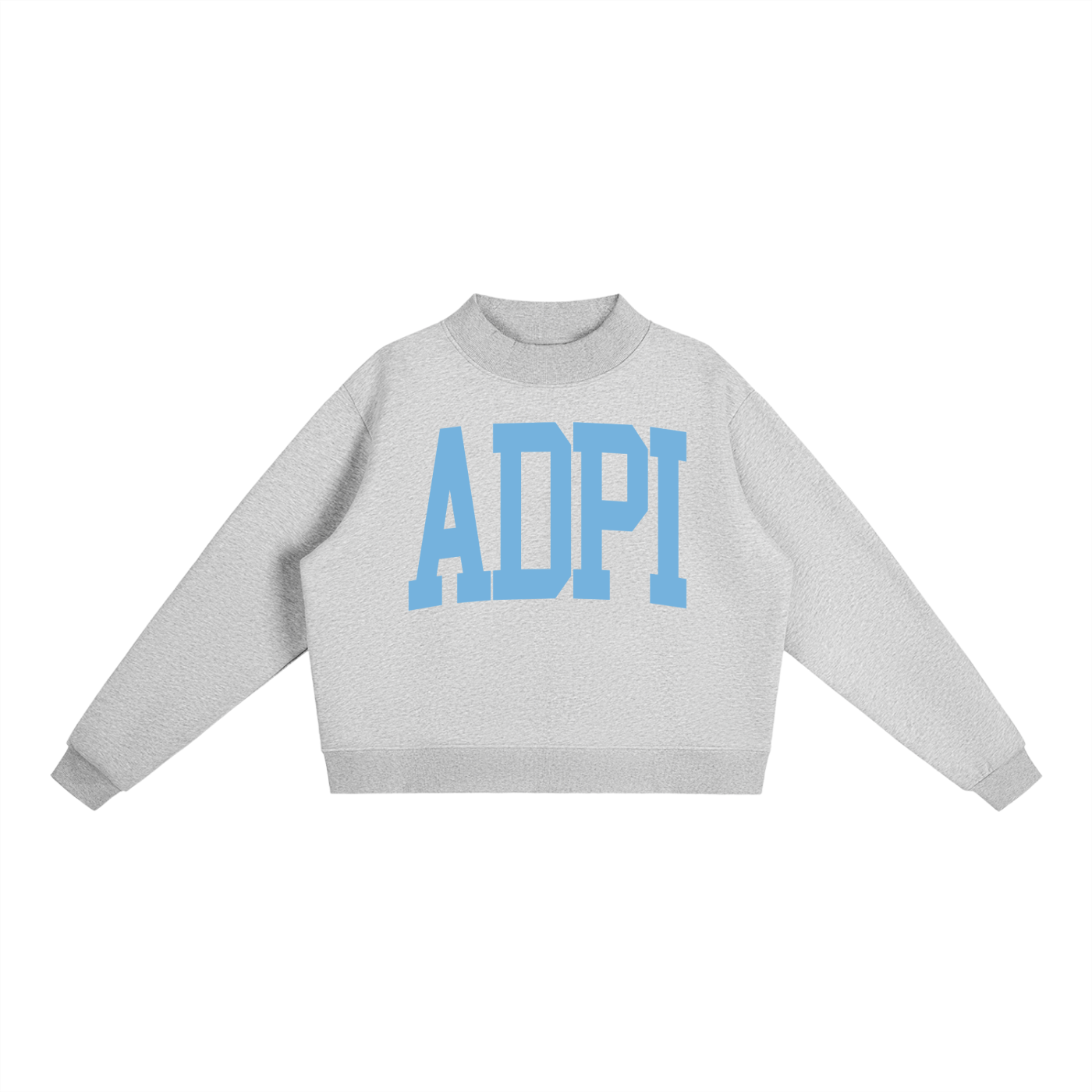 Essential Fleece Mock-Neck Crew Sweatshirt - Ivy Society