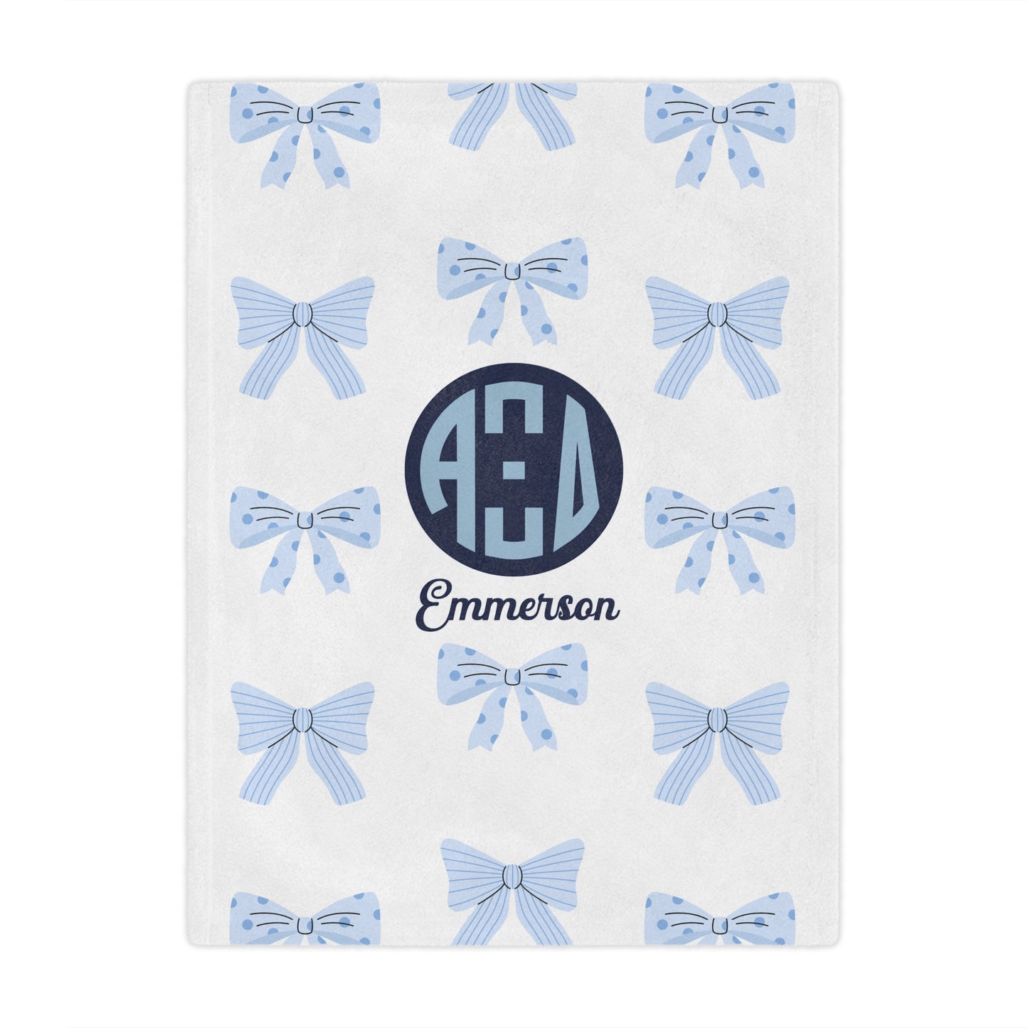 Alpha Xi Delta Personalized Bow Blanket - Ivy Society