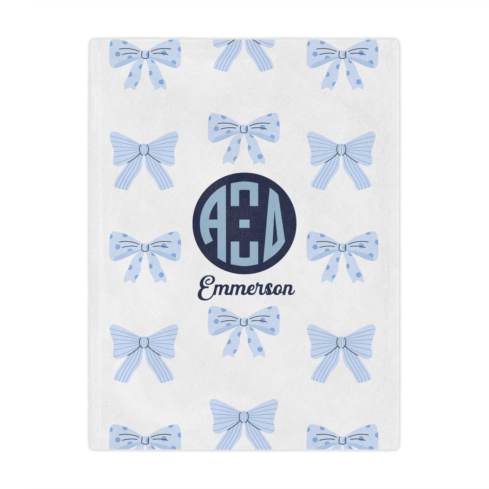 Alpha Xi Delta Personalized Bow Blanket - Ivy Society