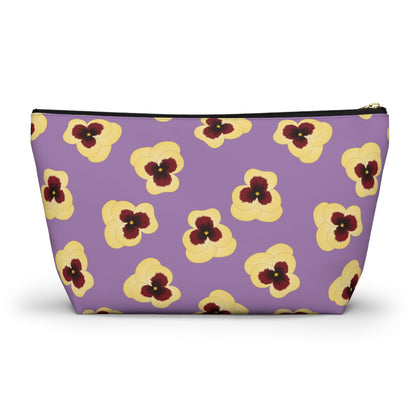 Kappa Alpha Theta Personaized Pansy Makeup Bag - Ivy Society