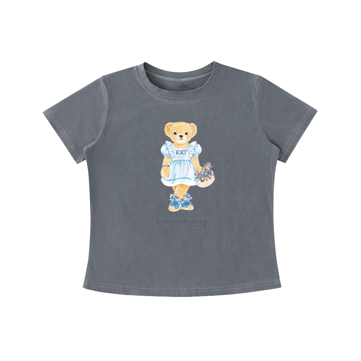 Kappa Kappa Gamma Flower Bear T Shirt