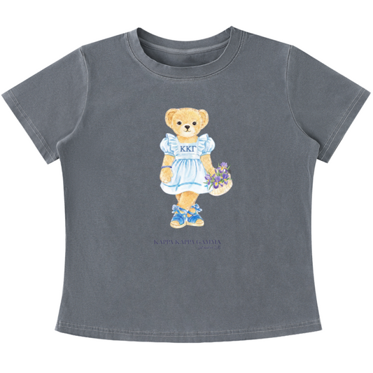 Kappa Kappa Gamma Flower Bear T Shirt