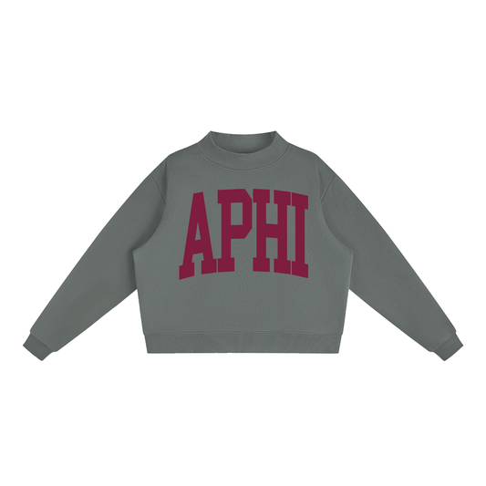 Alpha Phi Big Mock Neck Sweatshirt