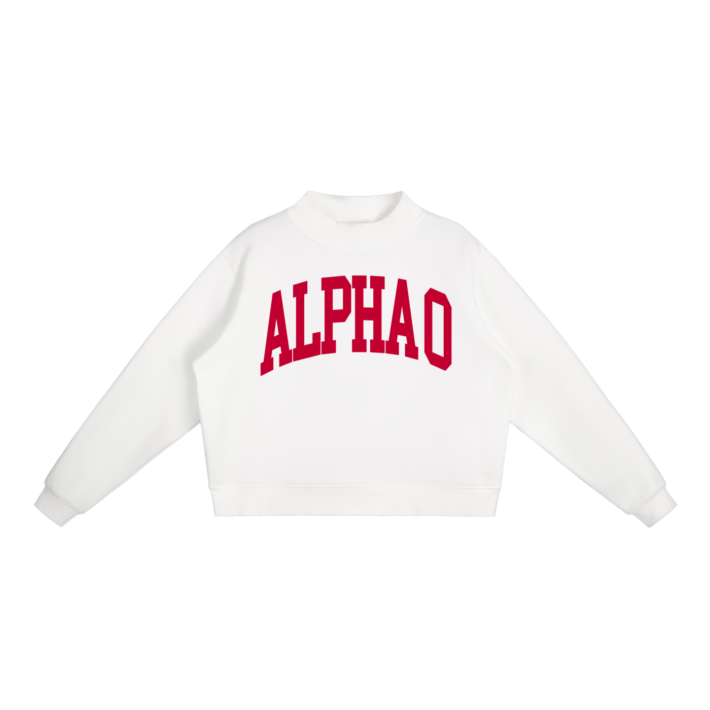 Alpha Omicron Pi Big Mock Neck Sweatshirt - Ivy Society