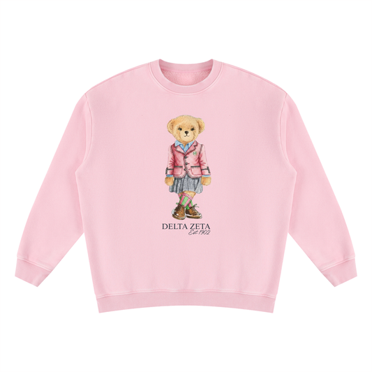 Delta Zeta Sorority Bear Vintage Wash Sweatshirt - Ivy Society