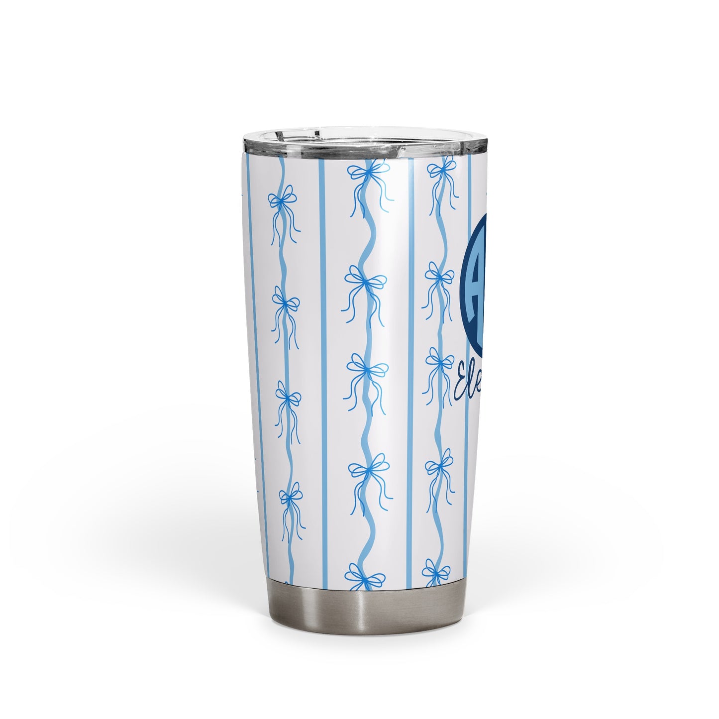 Alpha Delta Pi Personalized Bow Tumbler