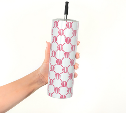 Alpha Omicron Pi Pattern Tumbler - Ivy Society